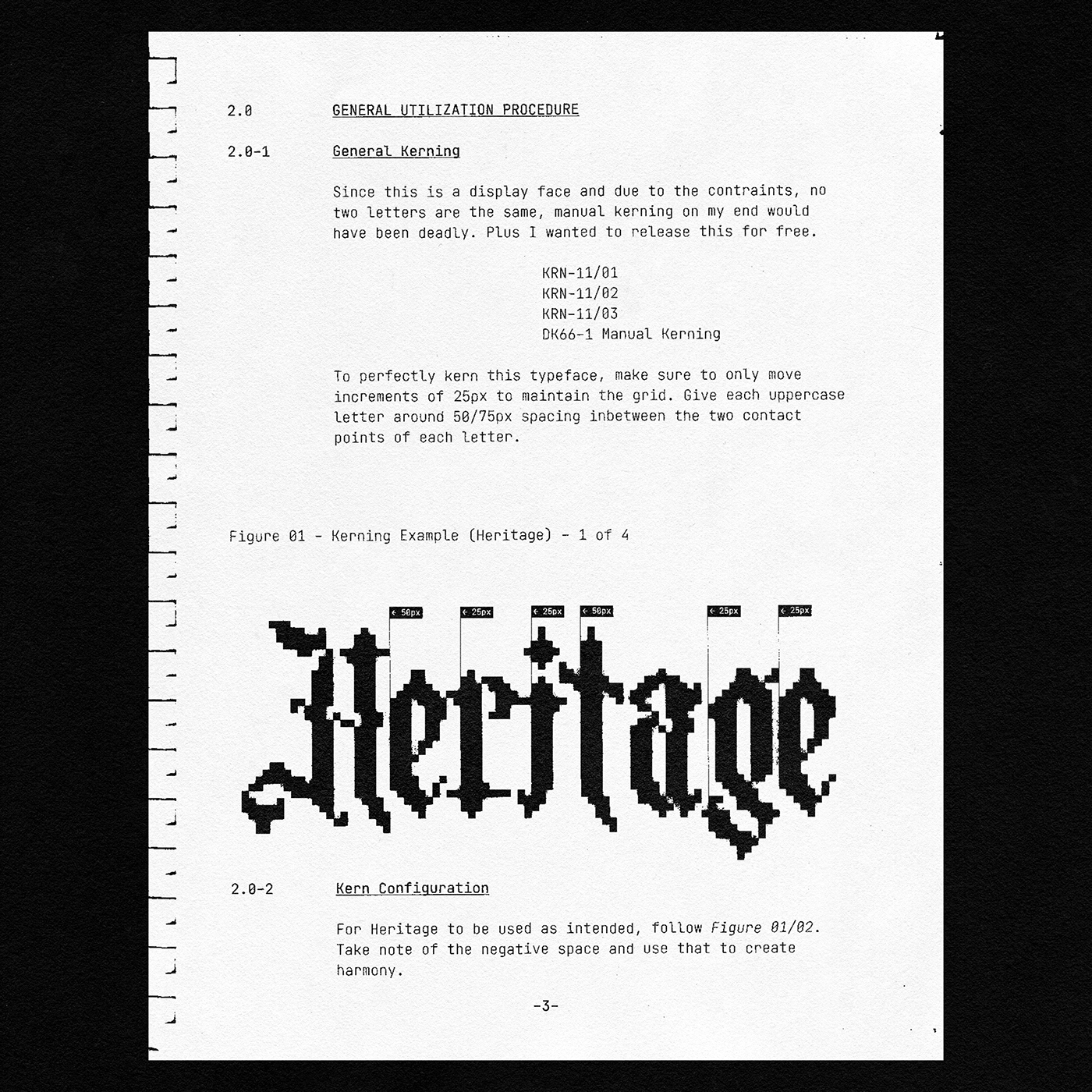 潮流复古像素CRT显示海报标题徽标Logo设计装饰字体素材 Heritage Display Pixel Blackletter_img_2