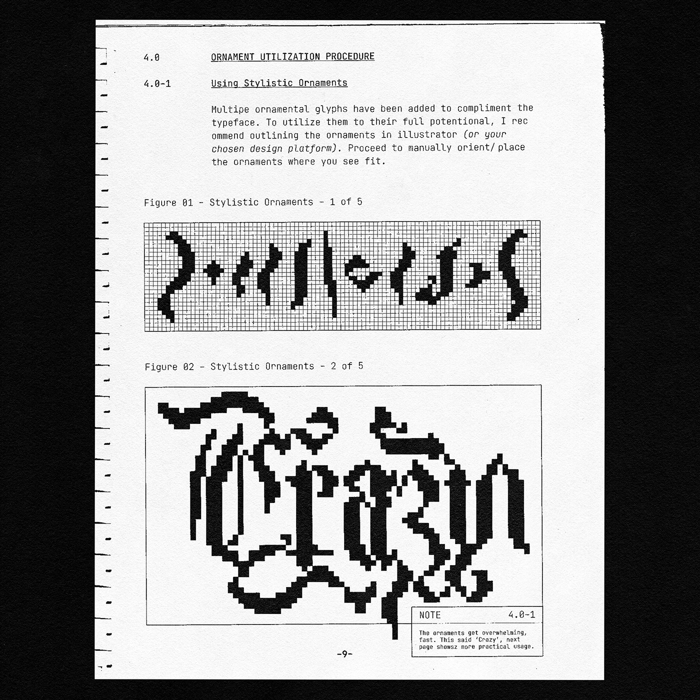 潮流复古像素CRT显示海报标题徽标Logo设计装饰字体素材 Heritage Display Pixel Blackletter_img_2