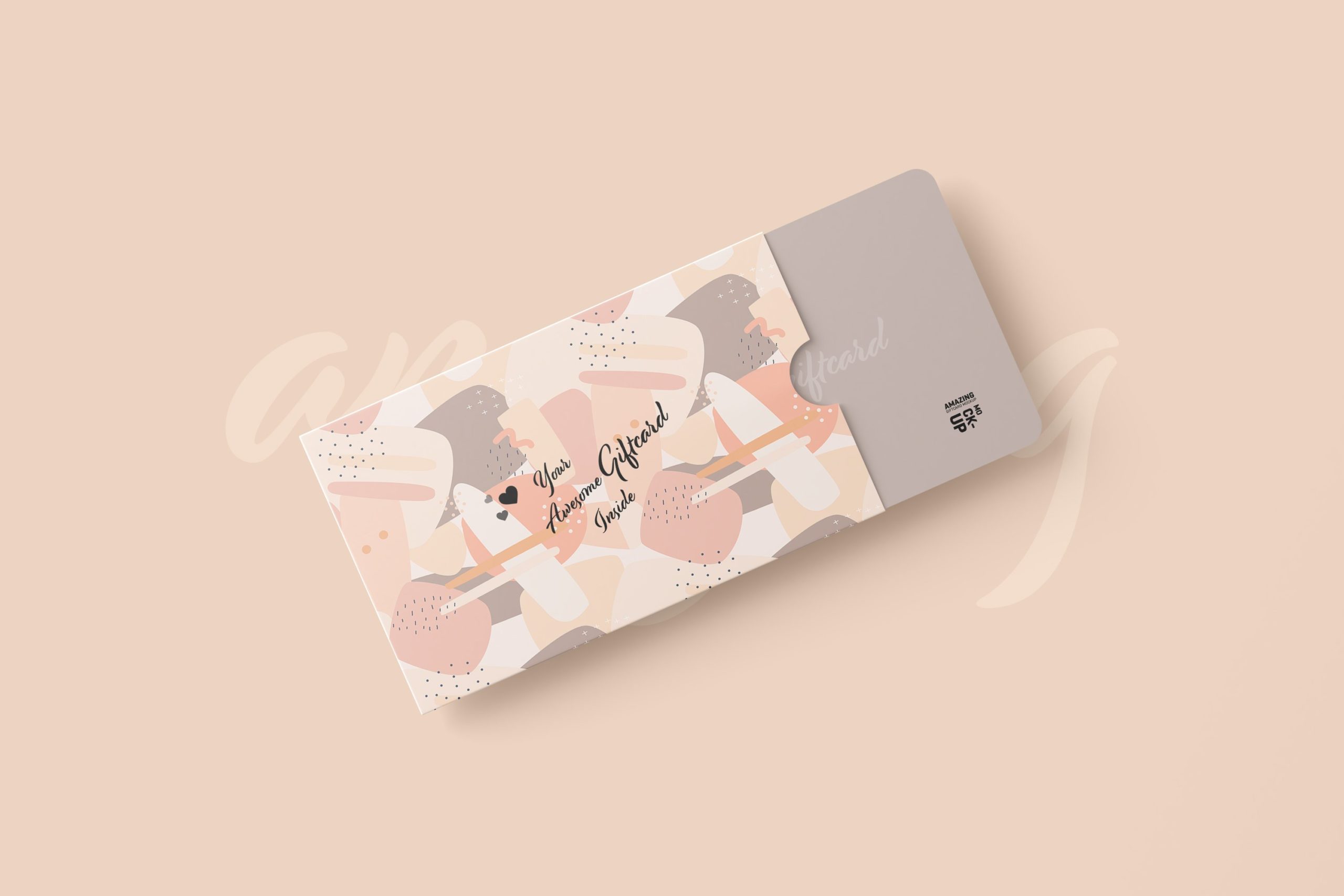 11款名片礼品卡设计展示贴图样机模板 Gift Card Mockup_img_2