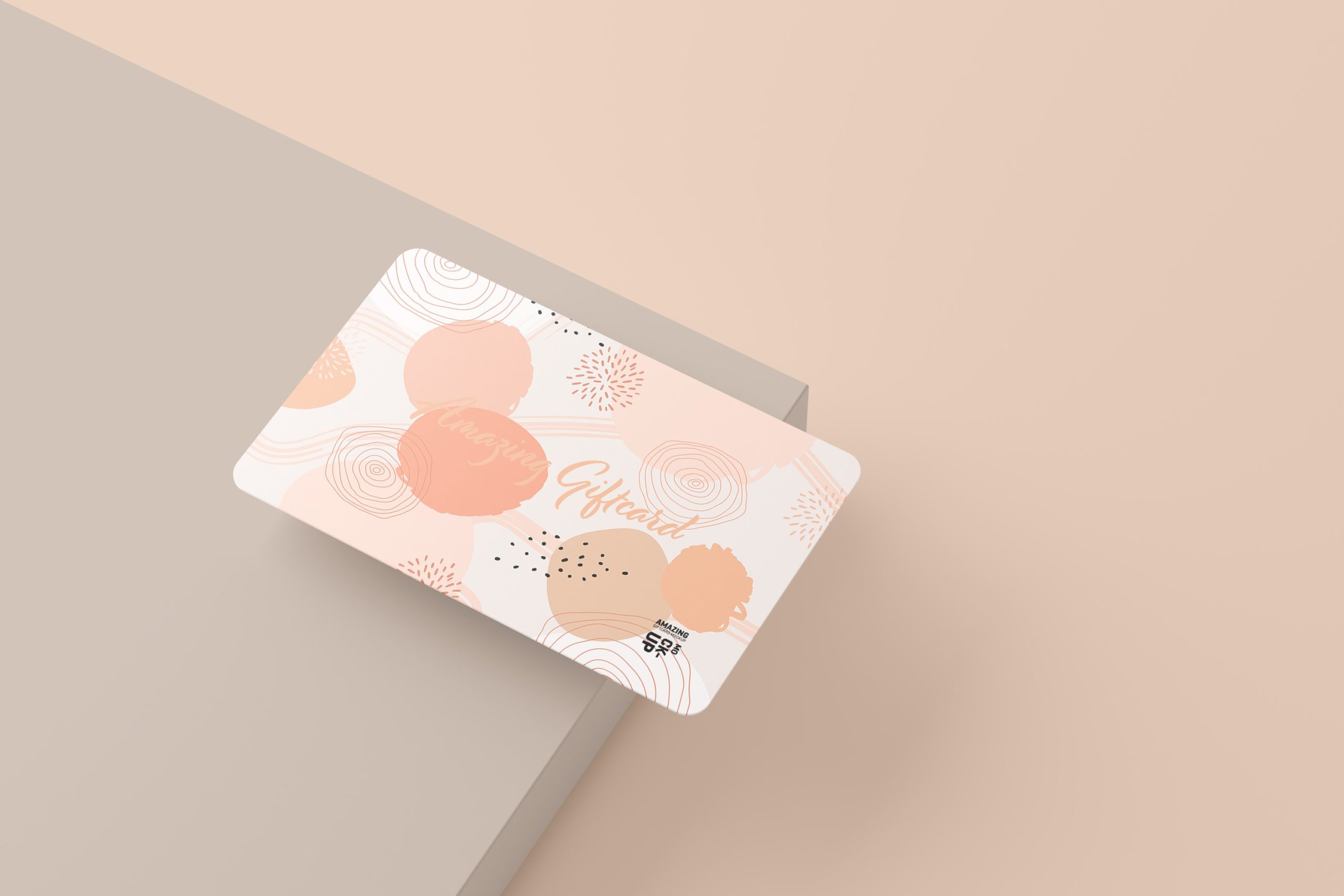 11款名片礼品卡设计展示贴图样机模板 Gift Card Mockup_img_2