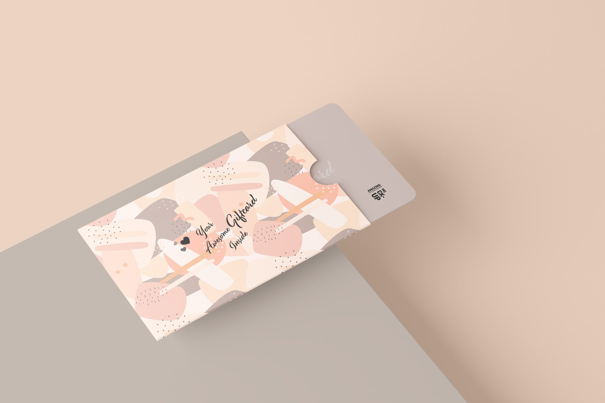 11款名片礼品卡设计展示贴图样机模板 Gift Card Mockup_img_2