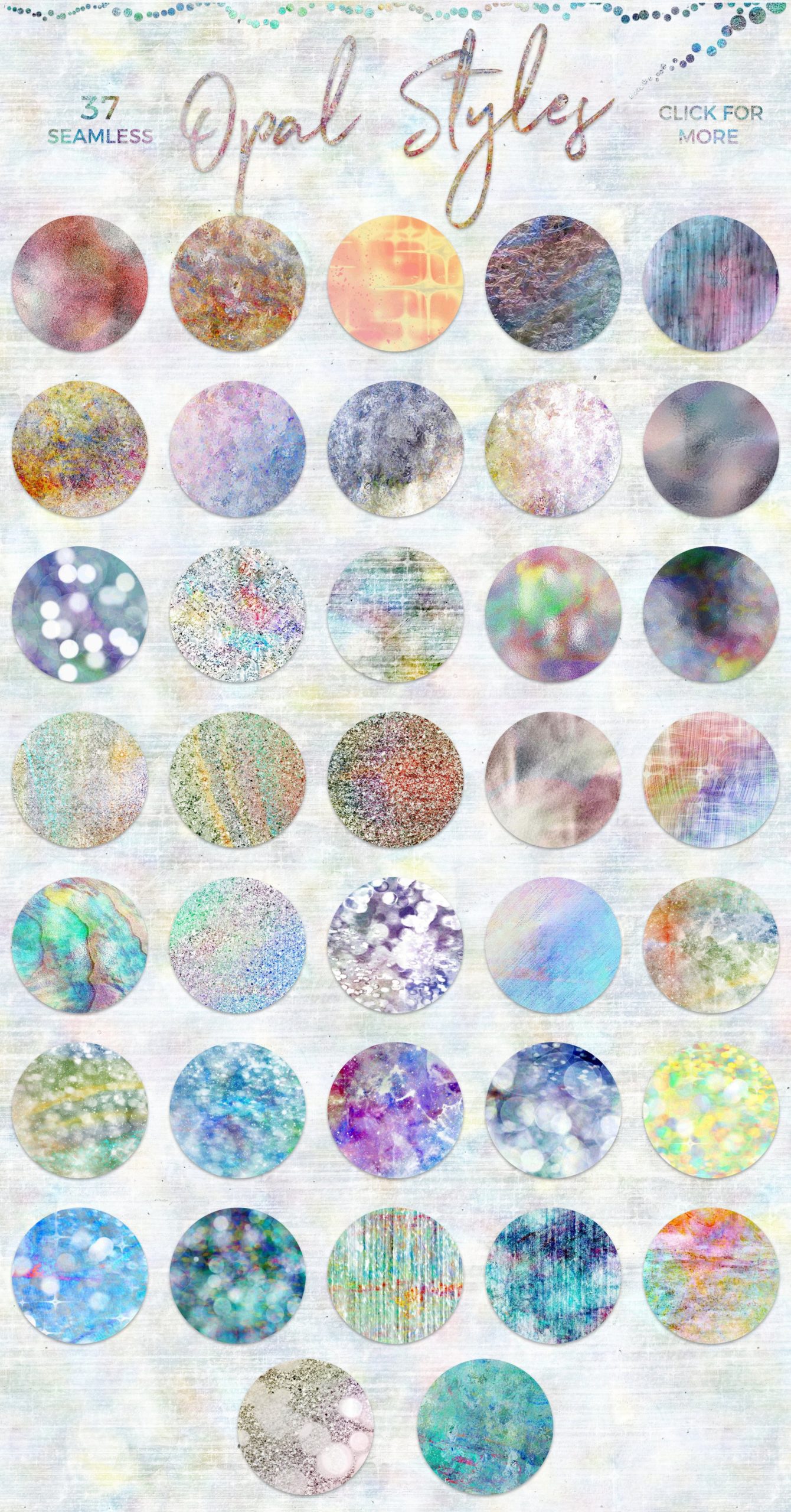 87款欧泊色珍珠虹彩背景图层样式设计素材 Iridescence Layer Styles_img_2