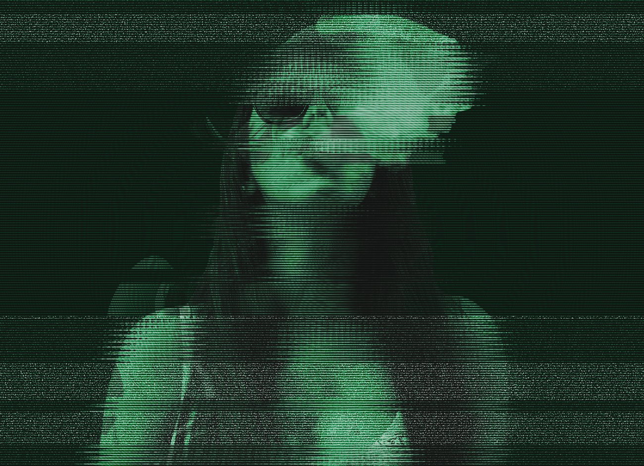 潮流故障风人像照片处理特效PS动作模板 Glitch Portrait Effect PS Action_img_2