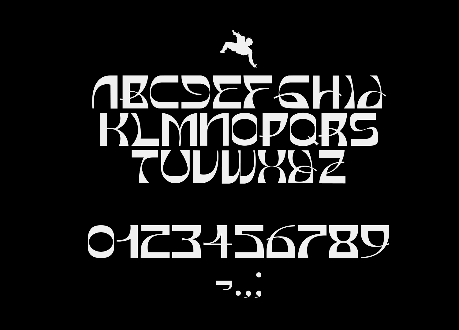 时尚潮流弯曲杂志海报标题徽标Logo文字设计无衬线英文字体 Basylisk Typeface_img_2