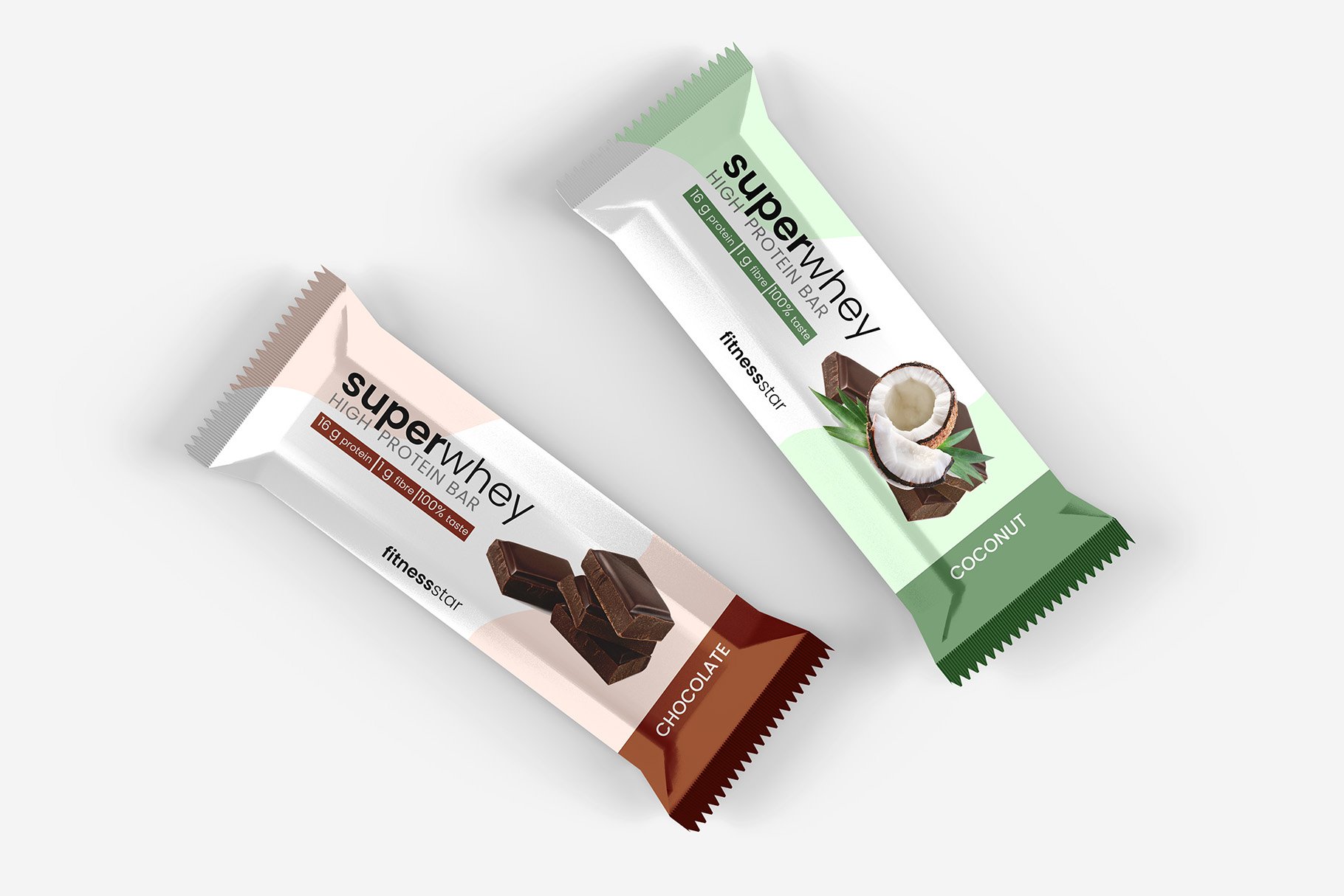 9款零食小吃塑料包装袋设计展示贴图样机 Snack Protein Bar Mockup - 9 Views_img_2