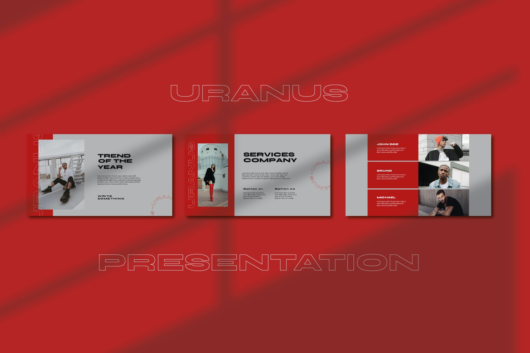 时尚简约新媒体推广幻灯片设计PPT模板素材 Uranus Powerpoint Template_img_2