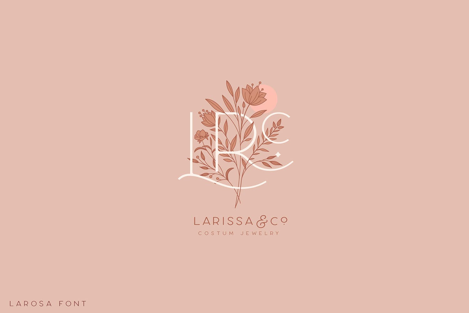 现代优雅圆角海报杂志标题徽标Logo文字设计无衬线英文字体素材 Larosa Sans Elegant Typeface_img_2