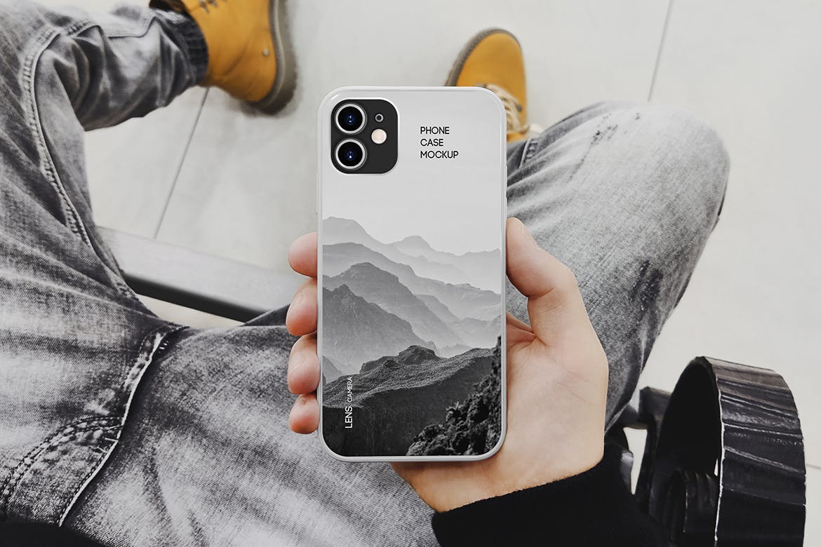 苹果iPhone 12手机壳外观设计展示贴图样机 Phone Case Mockup 02_img_2