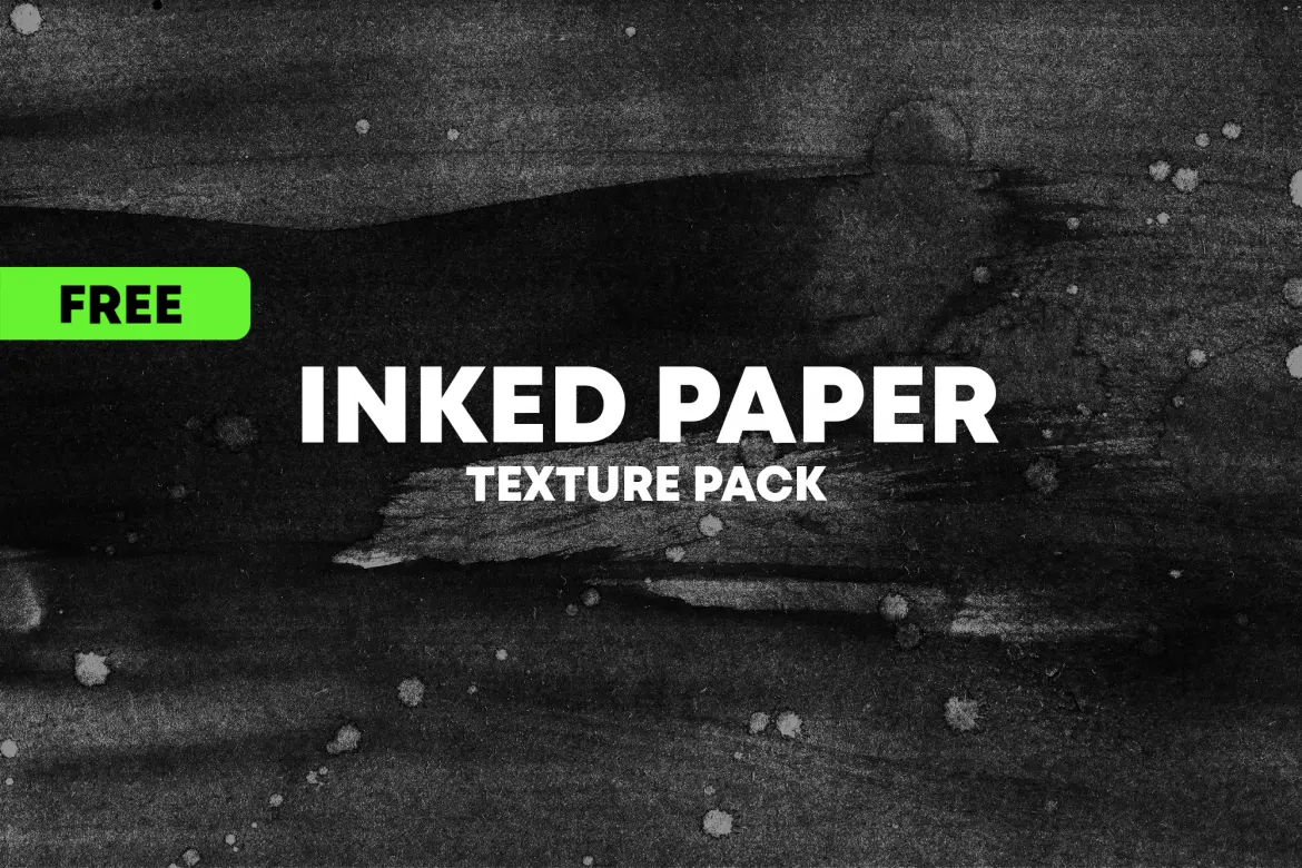 10款高清水墨纹理背景图片设计素材 Inked Paper Texture Pack VOL.1_img_3