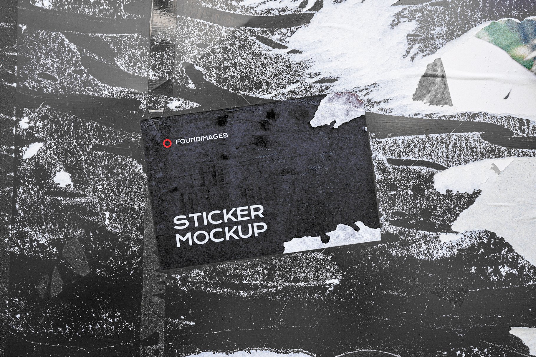 47款复古做旧褶皱撕纸效果不干胶标签贴纸PSD样机模板素材 47 Sticker Mockup Bundle Vol 2_img_2