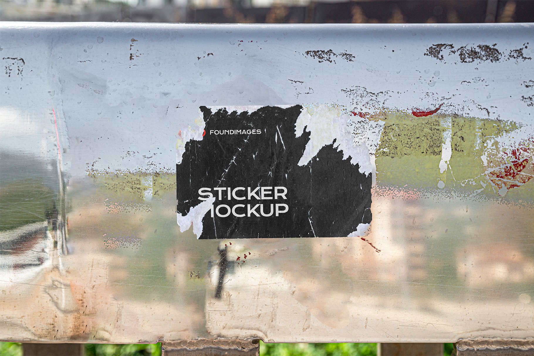 47款复古做旧褶皱撕纸效果不干胶标签贴纸PSD样机模板素材 47 Sticker Mockup Bundle Vol 2_img_2