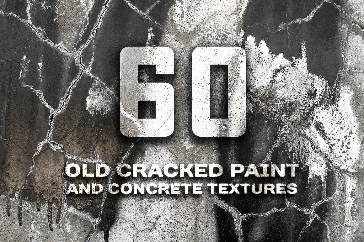 63款高清破裂油漆混泥土旧木头铁锈纹理背景图片设计素材 Cracked Paint And Concrete Textures_img_2