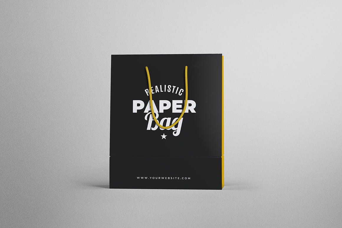 时尚购物手提纸袋设计PS贴图样机模板素材 Paper Bag Branding Mockups_img_2