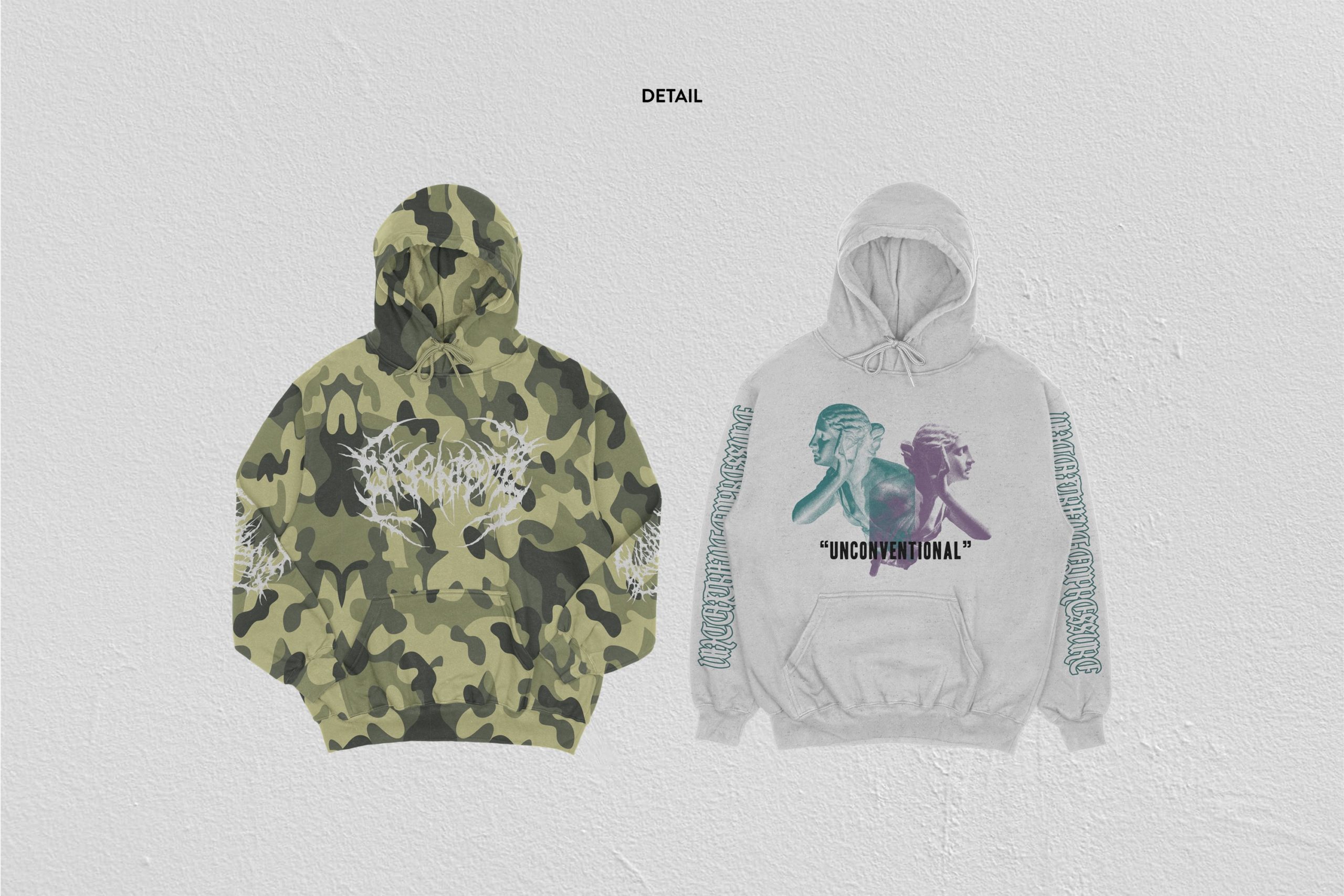 高品质连衣帽卫衣设计展示贴图样机模板 Hoodie 2 Mockup_img_2