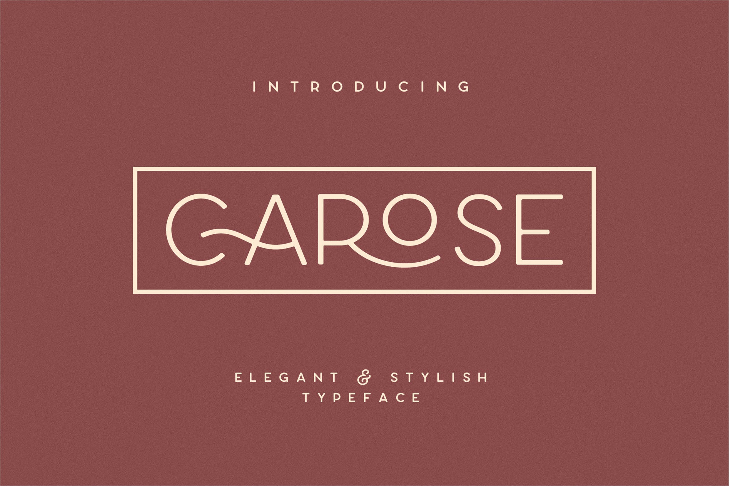 现代优雅标题徽标Logo文字设计无衬线英文字体素材 Carose Sans- 6 Elegant Typeface_img_2