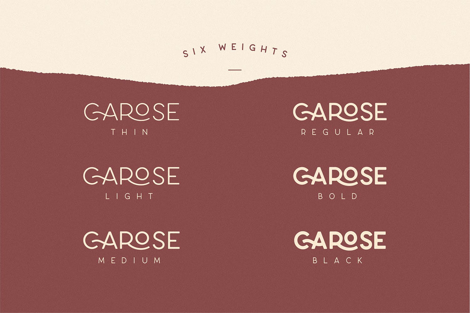 现代优雅标题徽标Logo文字设计无衬线英文字体素材 Carose Sans- 6 Elegant Typeface_img_2