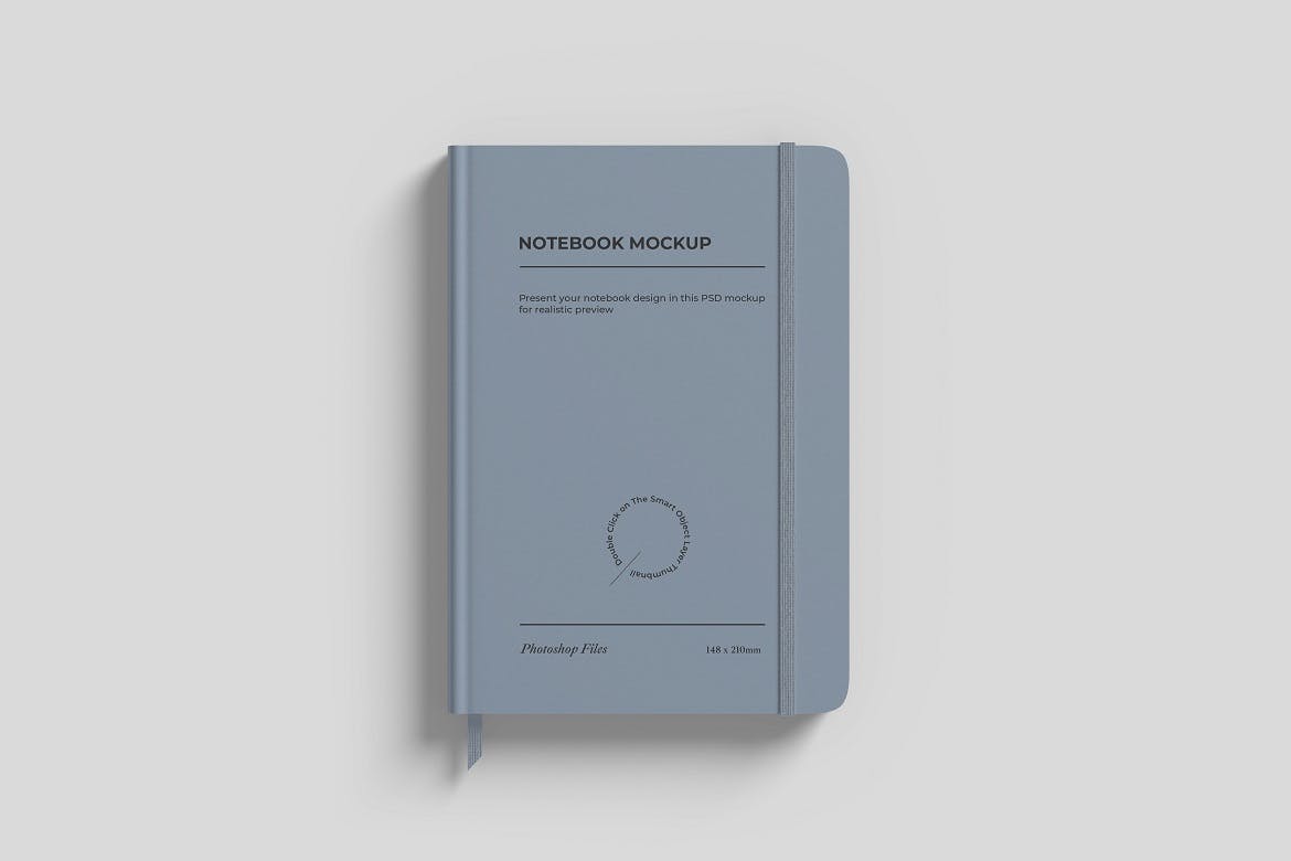 3款办公用品笔记本设计展示PS贴图样机模板 Notebook Mockup_img_2