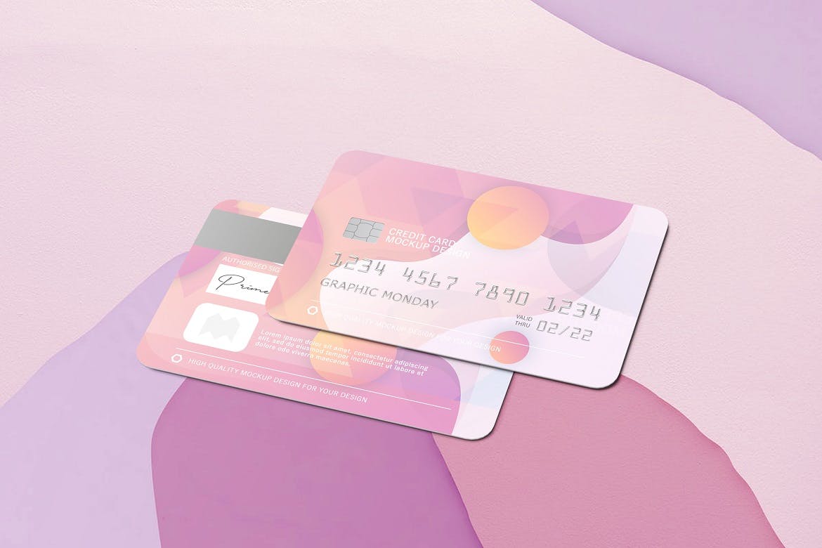 7款银行卡信用卡会员卡片设计展示样机模板 Credit & Debit Card Mockups_img_2