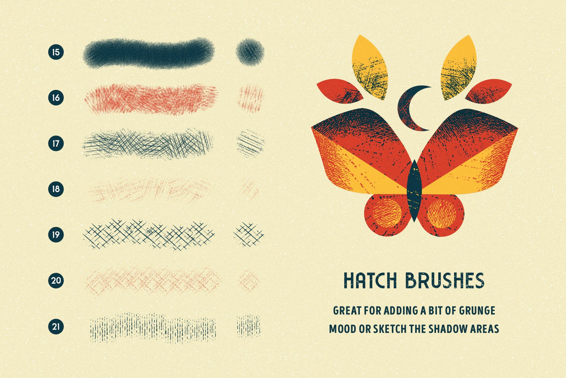 潮流粗糙燥点颗粒着色器画笔PS笔刷素材 Shader Brushes For Photoshop_img_2