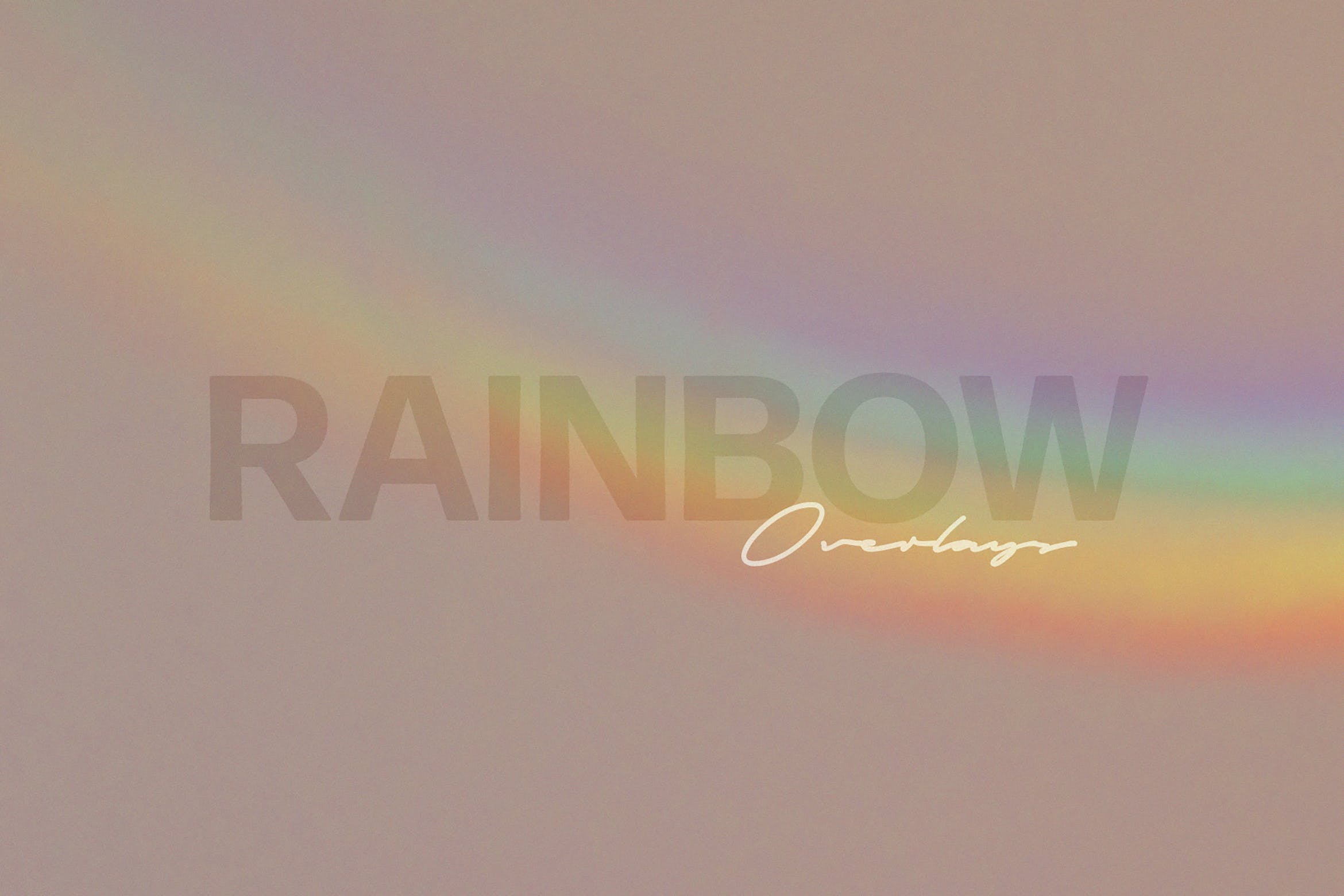 8款玻璃反射彩虹光束照片叠加层PSD设计素材 Rainbow Photoshop Overlays_img_2