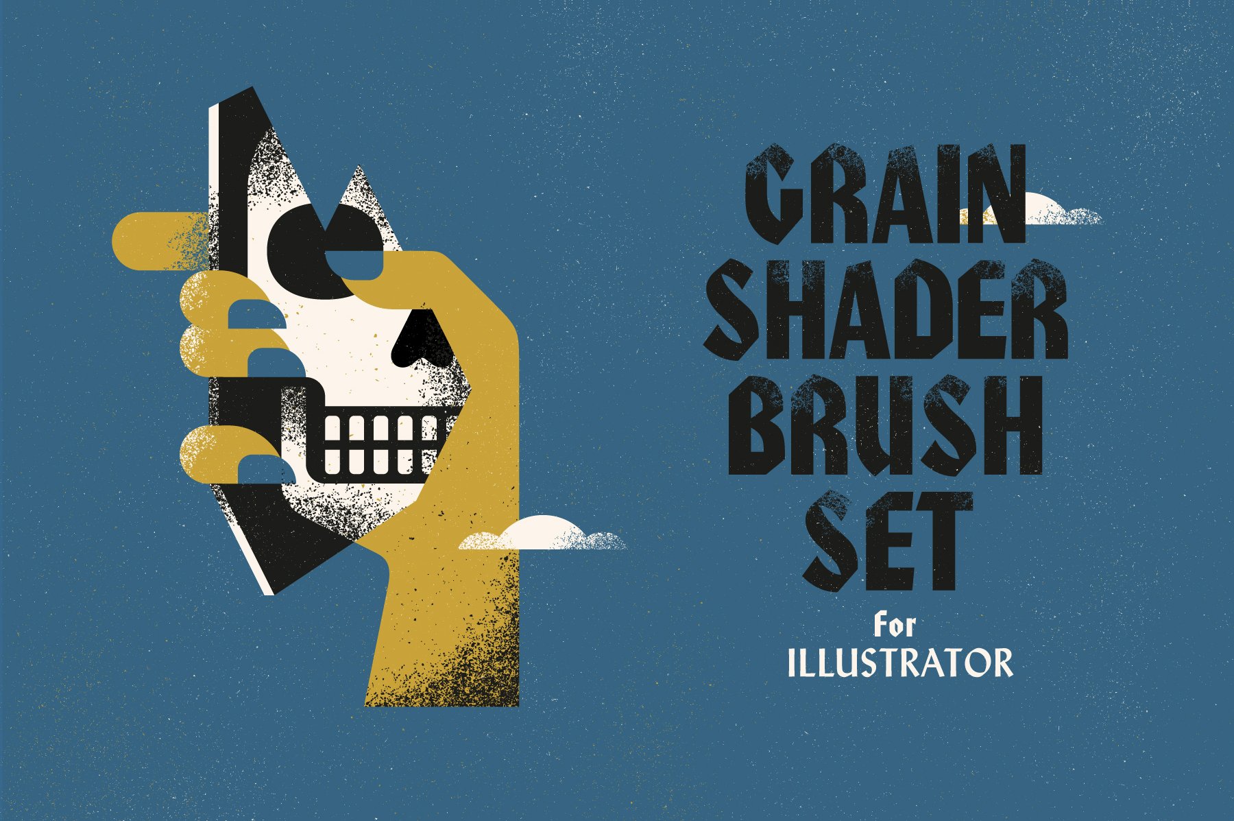 25款高品质颗粒点状着色器AI笔刷设计素材 True Grit - Grain Shader Brushes For Illustrator_img_2