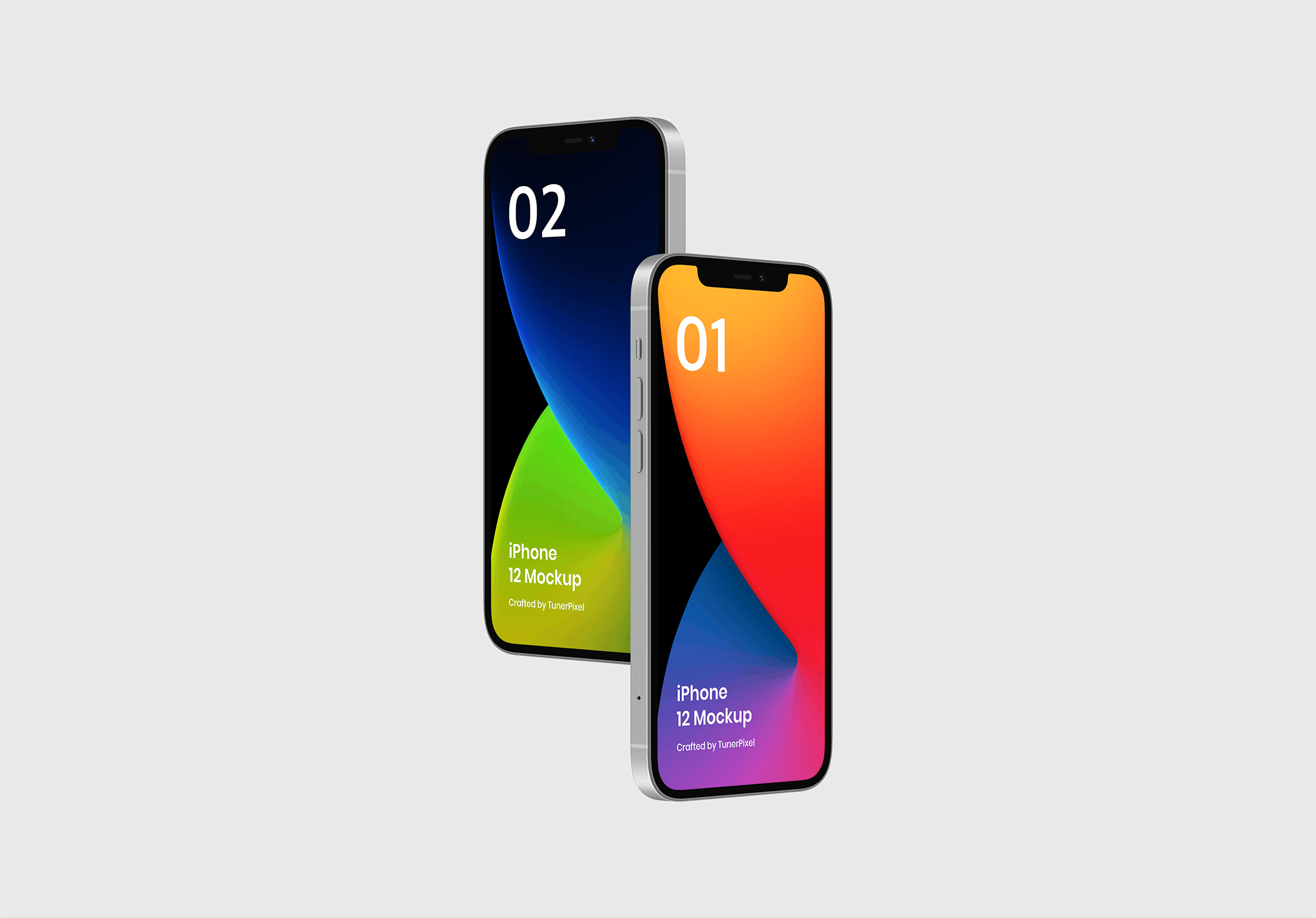 苹果iPhone 12应用程序APP界面设计手机屏幕演示样机 iPhone 12 Mockup_img_2