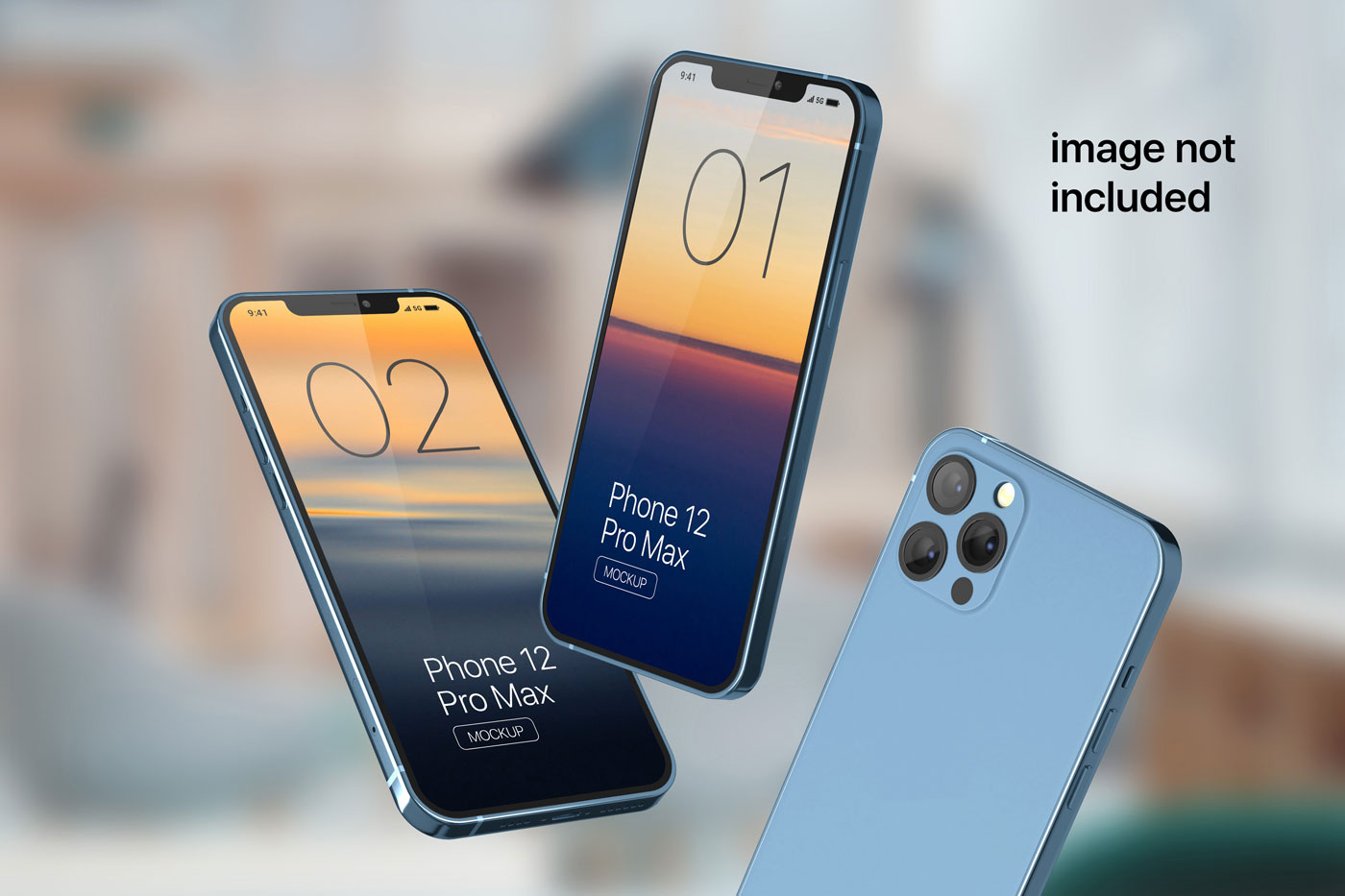 10款苹果iPhone 12 Pro应用程序APP界面设计屏幕演示样机 iPhone 12 Pro Max Mockup 2020_img_2