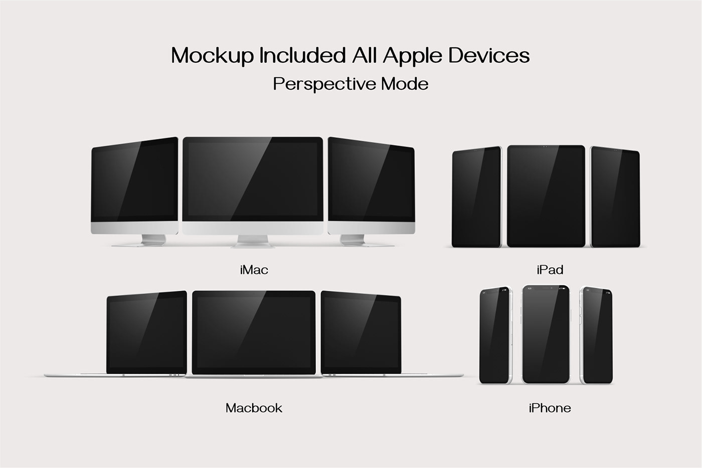 10款时尚自适应网页APP界面设计苹果设备屏幕演示样机模板 Responsive Screen Device - Mockup Scene Creator_img_2