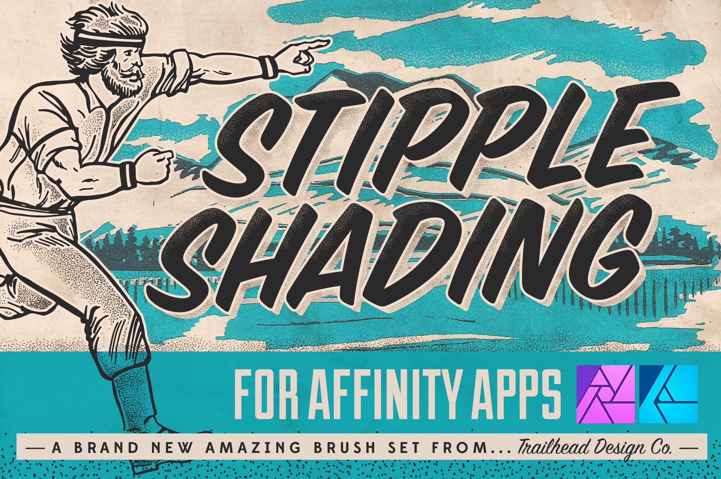 30款点状颗粒绘画效果Affinity笔刷素材 Stipple Shading Brushes For Affinity_img_2