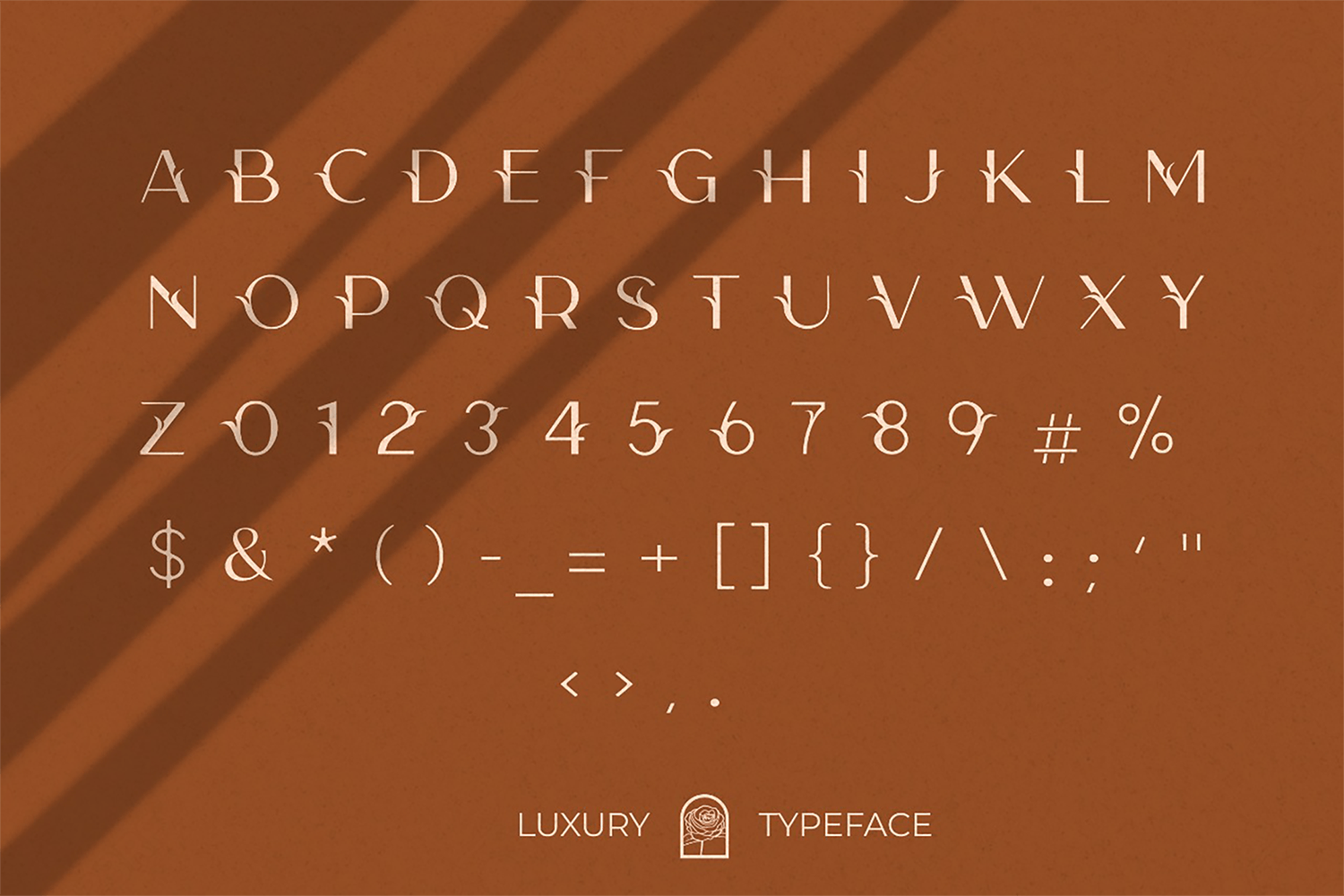 优雅连字杂志标题徽标品牌Logo文字设计装饰英文字体素材 Camelia Sans - Unique Florist Typeface_img_2