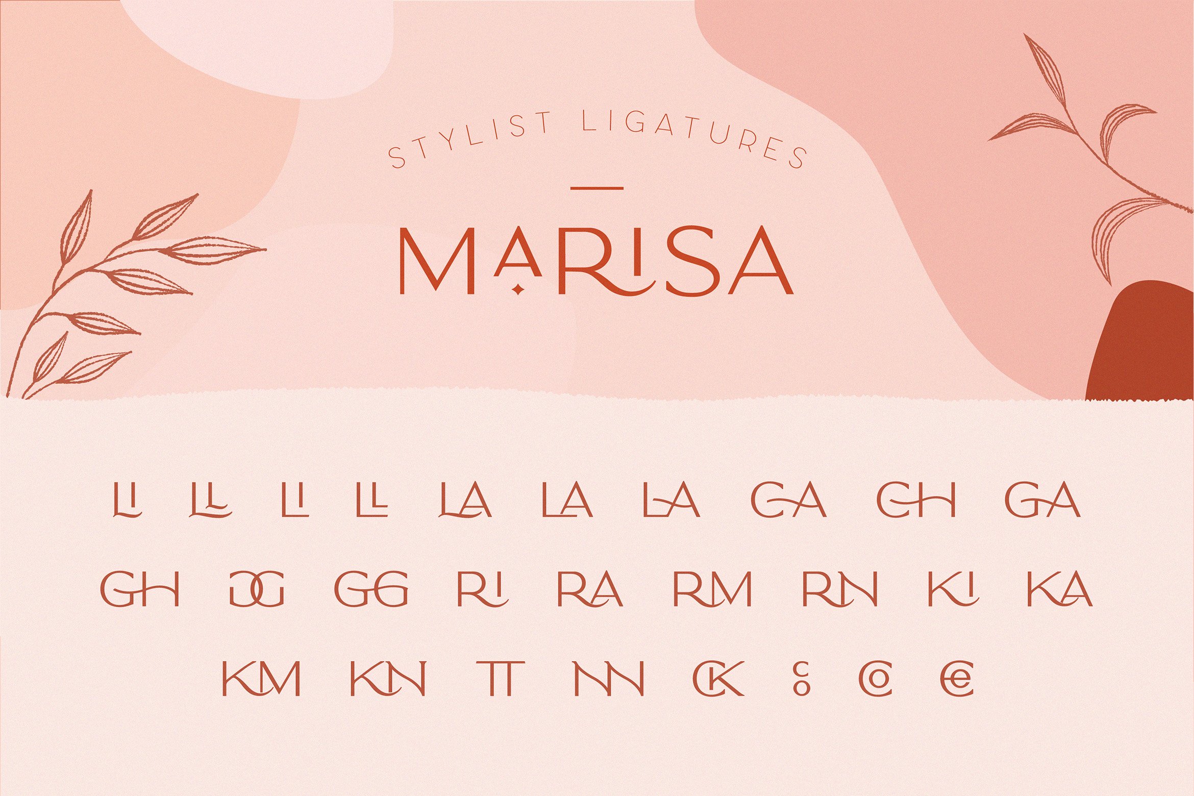 复古优雅品牌Logo海报标题装饰英文字体 Classy Marisa - Elegant Typeface_img_2