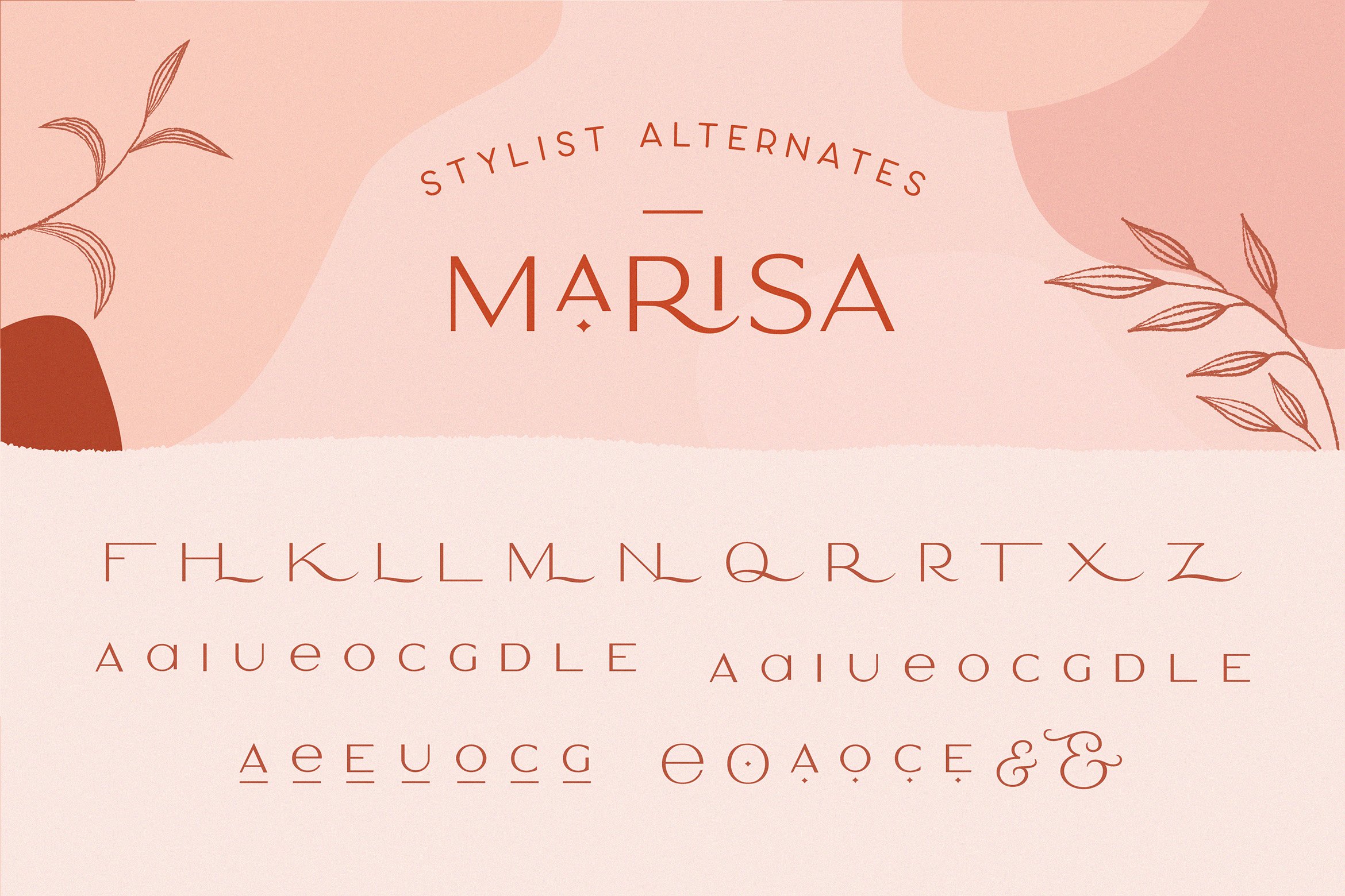 复古优雅品牌Logo海报标题装饰英文字体 Classy Marisa - Elegant Typeface_img_2