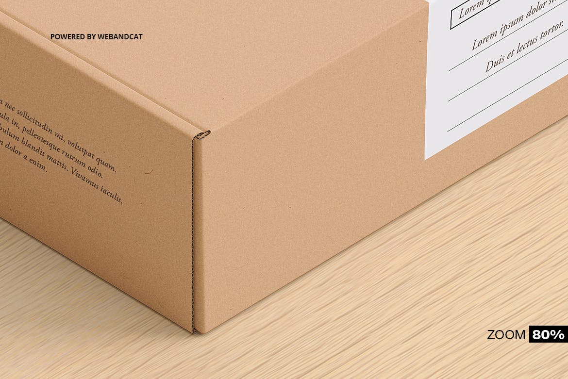 高质量产品快递包装纸盒设计展示贴图样机 Mailing Carton Box Mockup 3_img_2