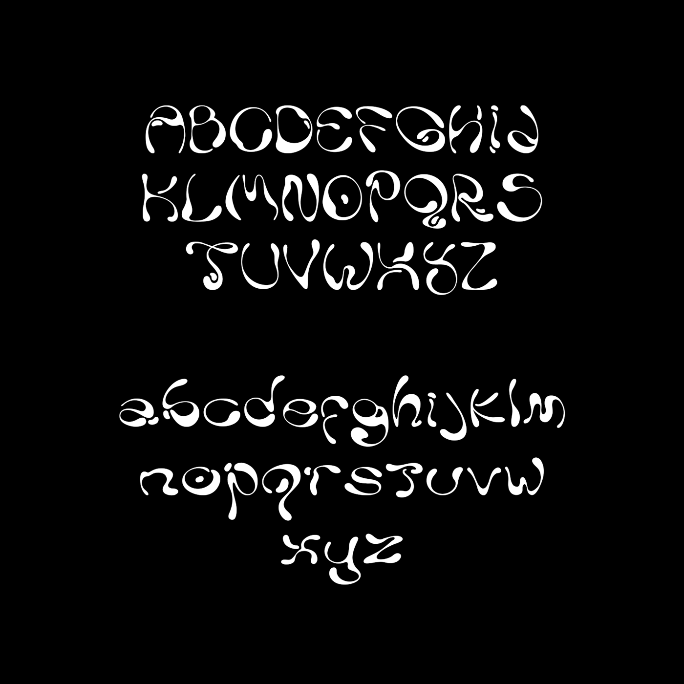 潮流圆润液体水滴形式标题文字设计装饰英文字体素材 Milena Leimig - Ladi Typeface_img_2