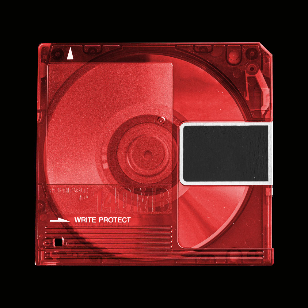 潮流CD音乐专辑塑料包装盒设计展示贴图样机模板素材 VSSSART – Minidisc MD Data Mockup_img_2