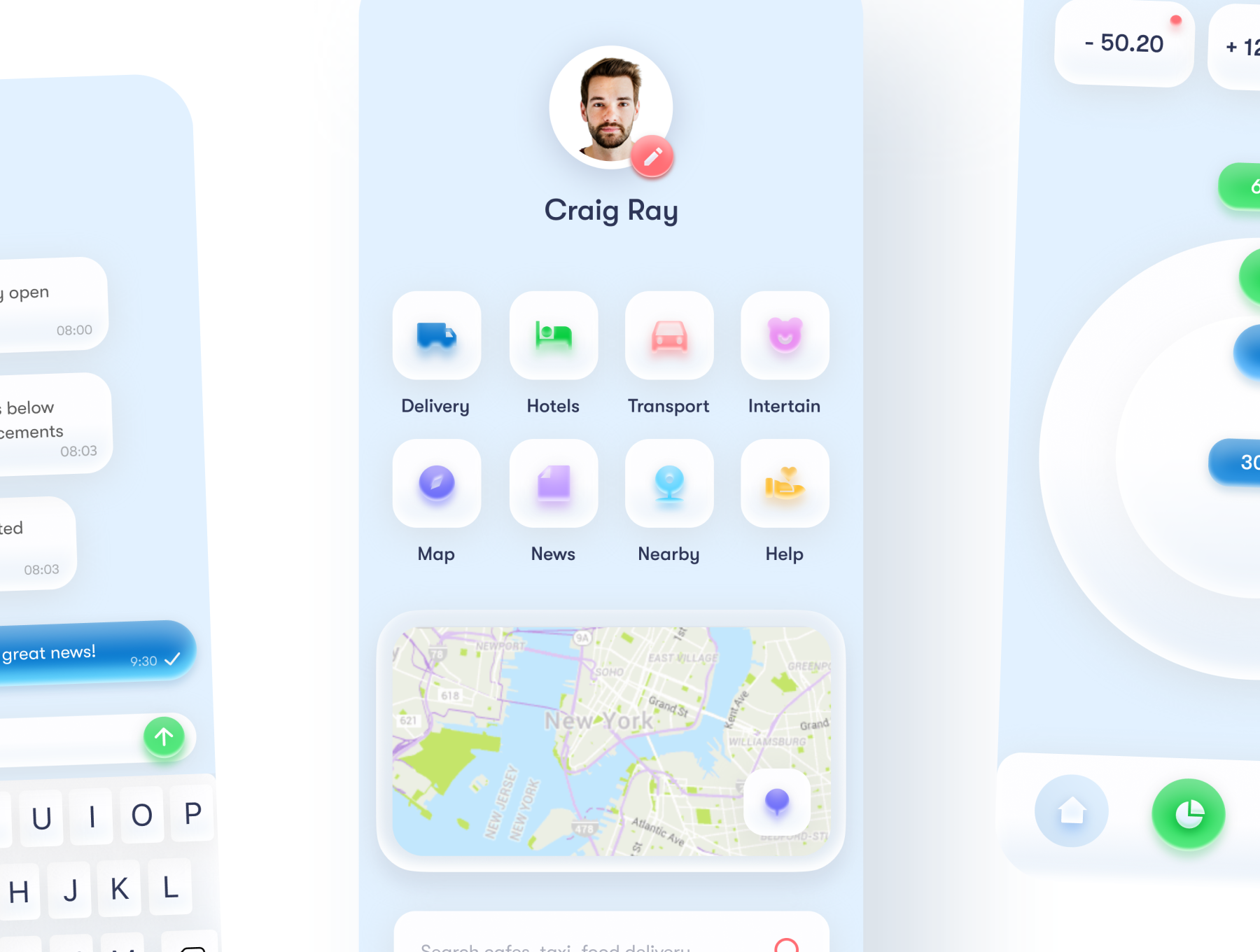 简洁APP应用程序设计UI套件素材包 Nomo UI Kit_img_2