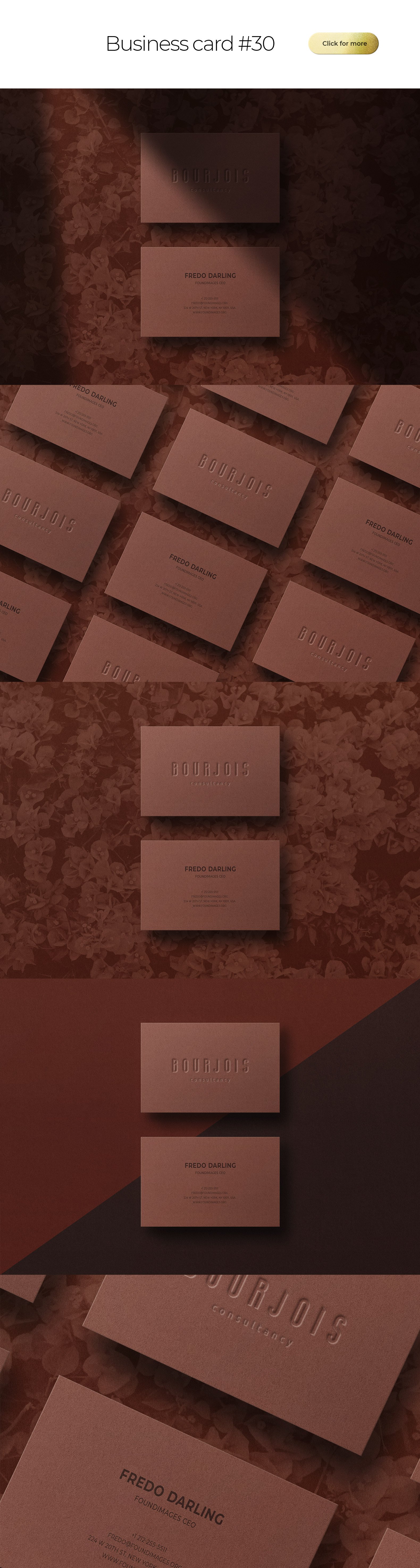 100多款时尚优雅商务名片卡片设计模板展示贴图样机素材 Business Card Bundle Template Mockup_img_2