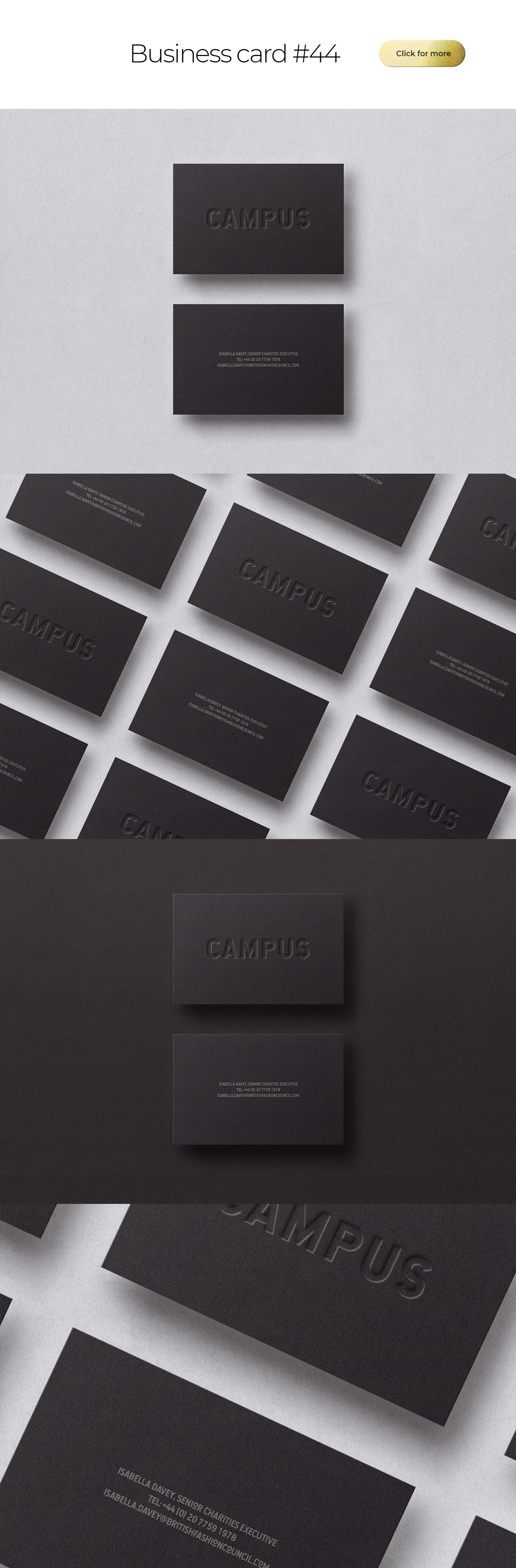 100多款时尚优雅商务名片卡片设计模板展示贴图样机素材 Business Card Bundle Template Mockup_img_2