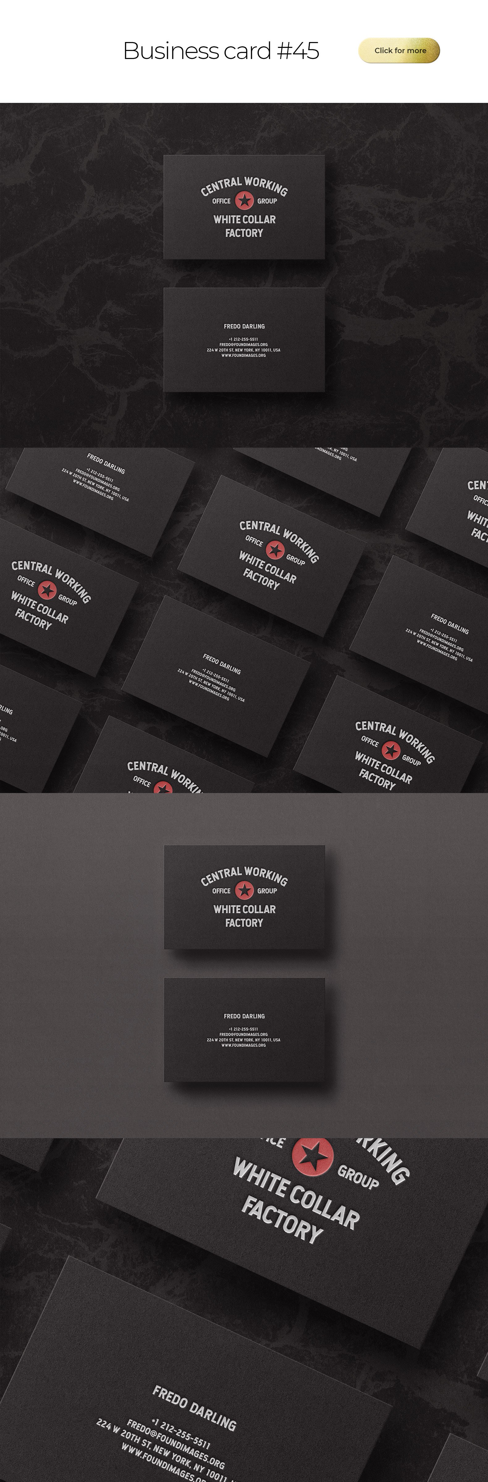 100多款时尚优雅商务名片卡片设计模板展示贴图样机素材 Business Card Bundle Template Mockup_img_2