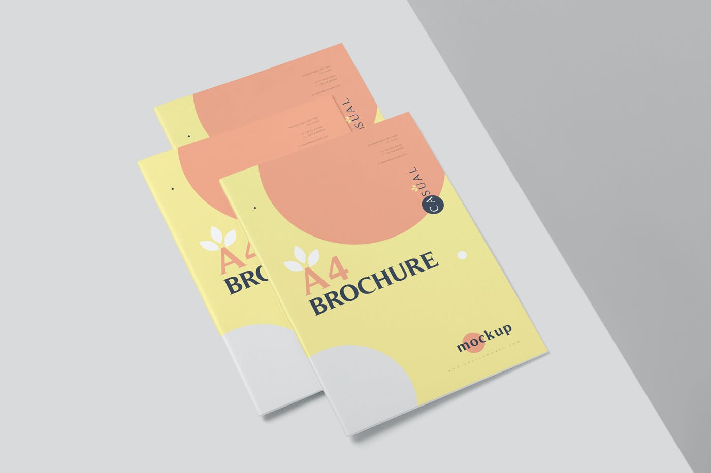 6款A4海报传单设计展示贴图样机 A4 Brochure Mockups_img_2