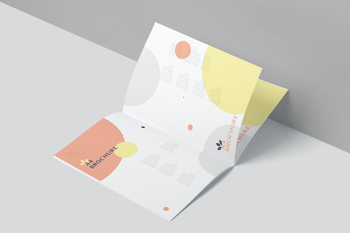 6款A4海报传单设计展示贴图样机 A4 Brochure Mockups_img_2