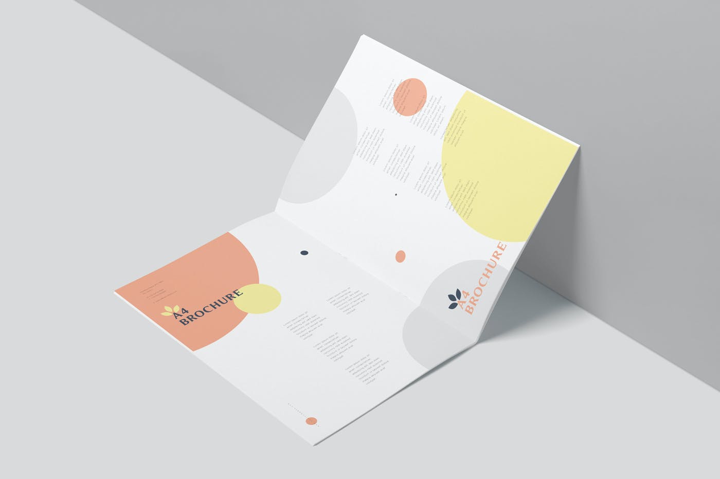 6款A4海报传单设计展示贴图样机 A4 Brochure Mockups_img_2