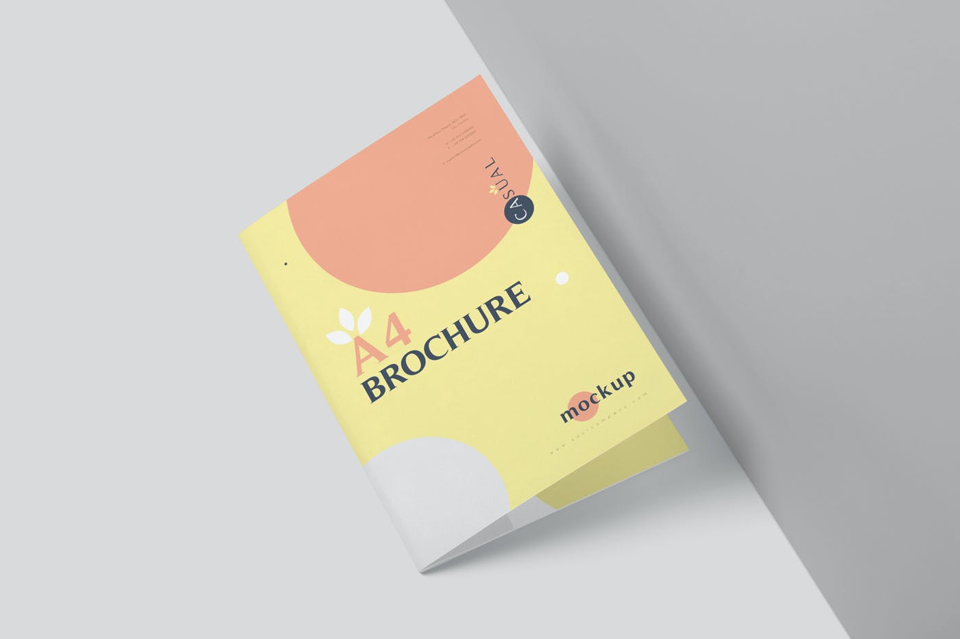 6款A4海报传单设计展示贴图样机 A4 Brochure Mockups_img_2