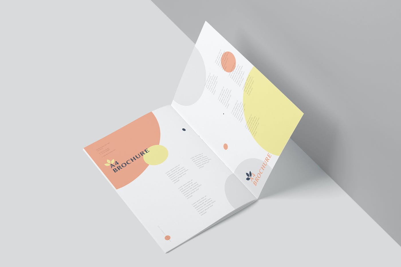 6款A4海报传单设计展示贴图样机 A4 Brochure Mockups_img_2