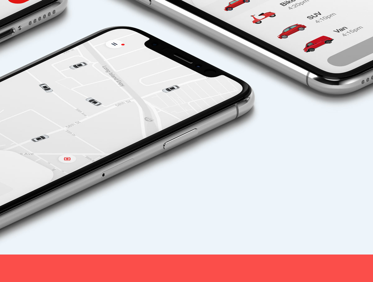 出租车打车叫车服务APP软件界面设计UI套件 Ride Taxi App UI Kit_img_2