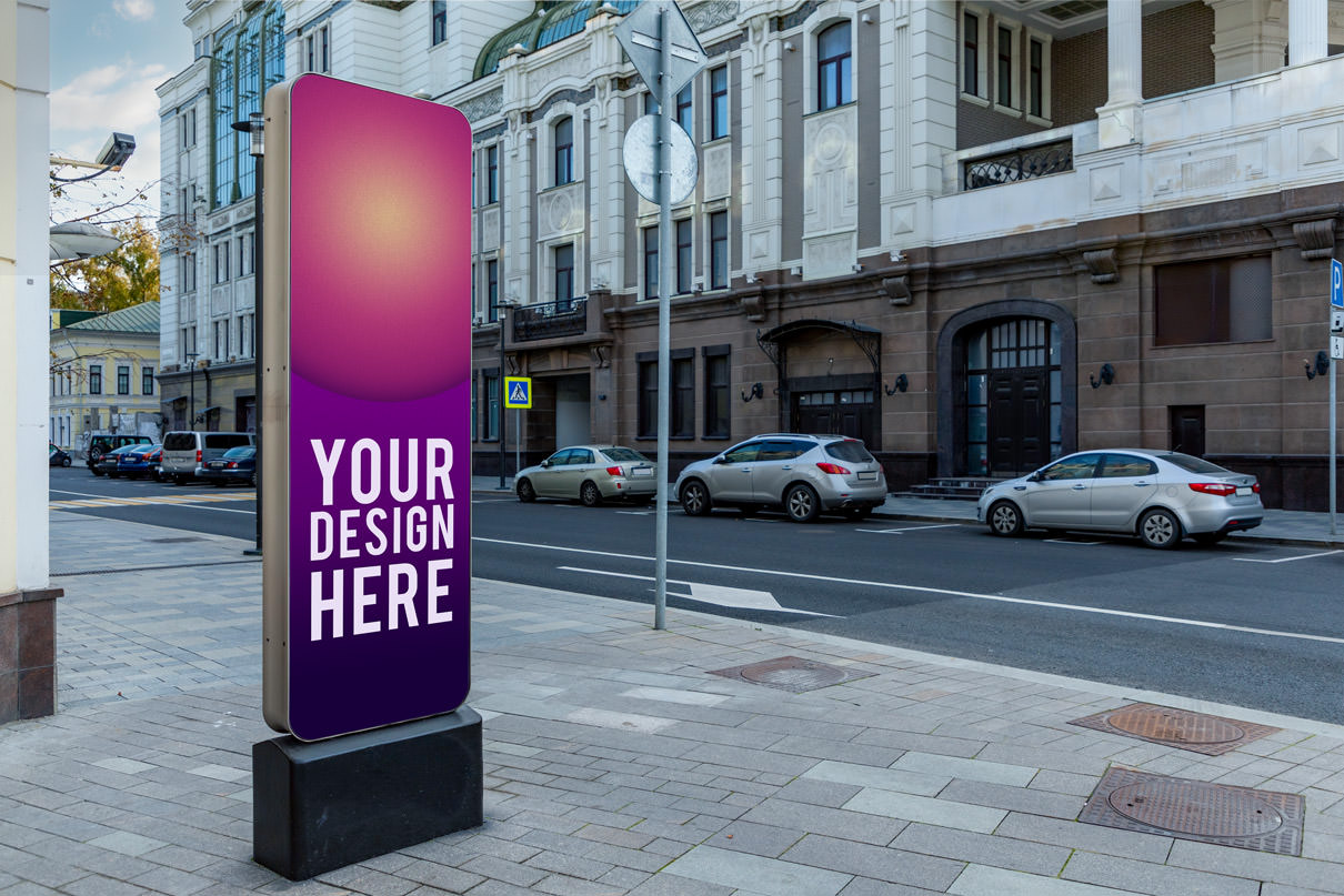 25款城市街头海报广告牌设计展示贴图样机模板 Street Billboards Mockups_img_2