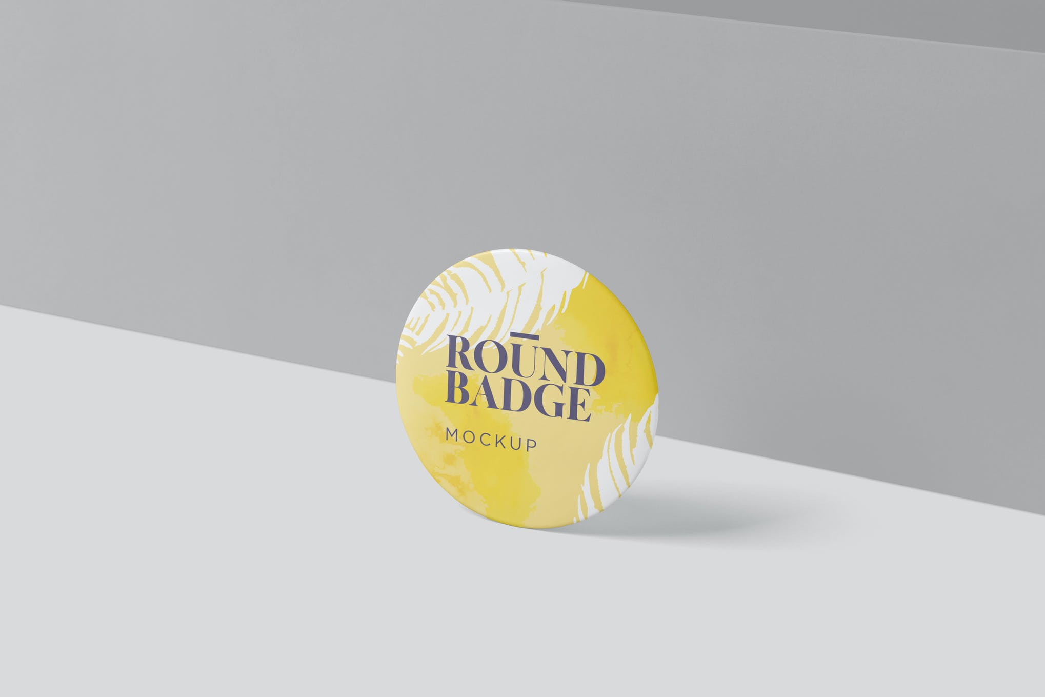 品牌VI设计圆形徽章胸牌展示贴图样机 Round Badge Mockups_img_2