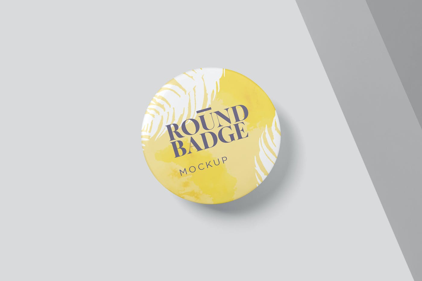 品牌VI设计圆形徽章胸牌展示贴图样机 Round Badge Mockups_img_2