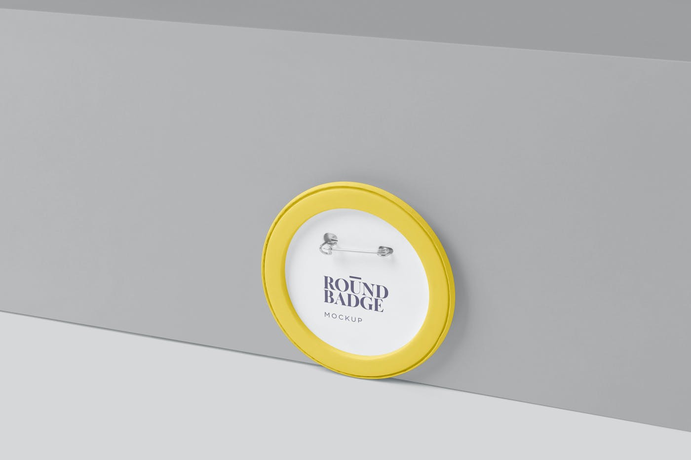 品牌VI设计圆形徽章胸牌展示贴图样机 Round Badge Mockups_img_2