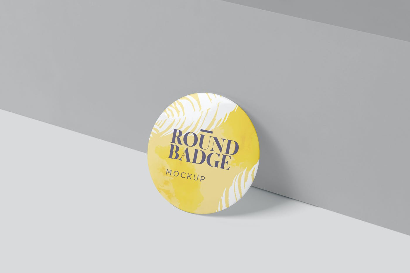 品牌VI设计圆形徽章胸牌展示贴图样机 Round Badge Mockups_img_2